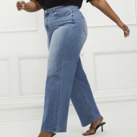 Eloqll Elements Blue Straight leg Jean - Picture 2 of 5